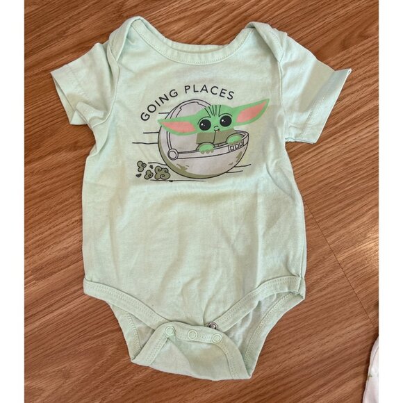 Star Wars Baby Yoda Bodysuits 2-Pack Unisex 0-3M - Picture 2 of 6